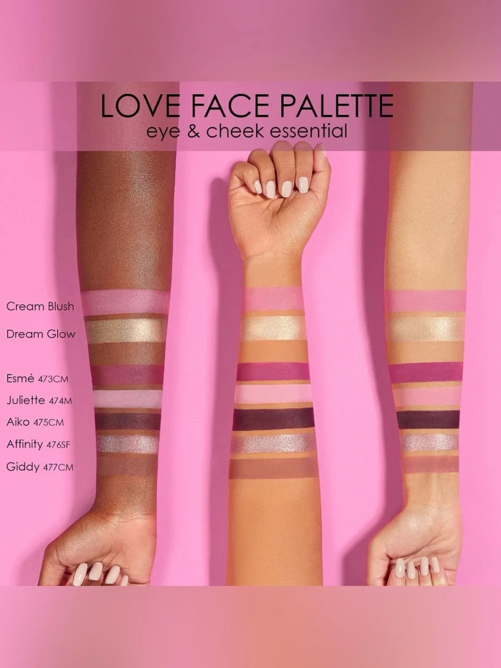 NEW-NATASHA DENONA  Love Face Eyeshadow & Cheek Essential Palette